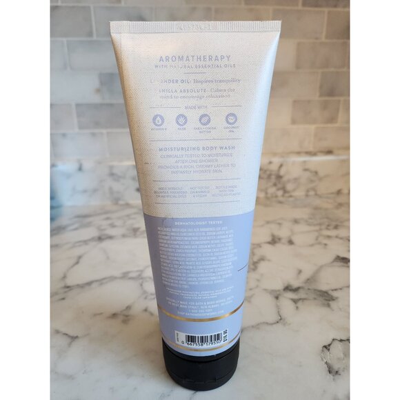 Bath & Body Works Lavender Vanilla Aromatherapy Moisturizing Body Wash 10 Fl Oz - Picture 2 of 4